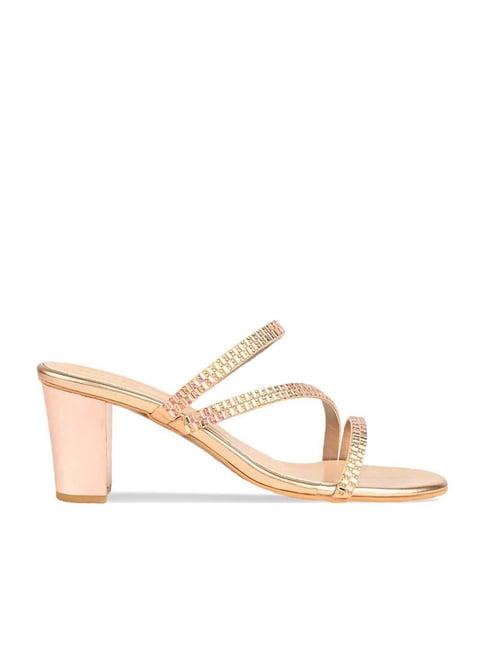 rocia by regal women's rose gold casual sandals