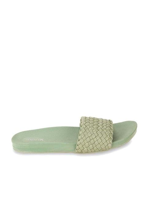 rocia by regal women's sage green casual sandals