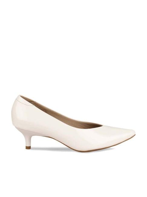 rocia by regal women's white casual pumps