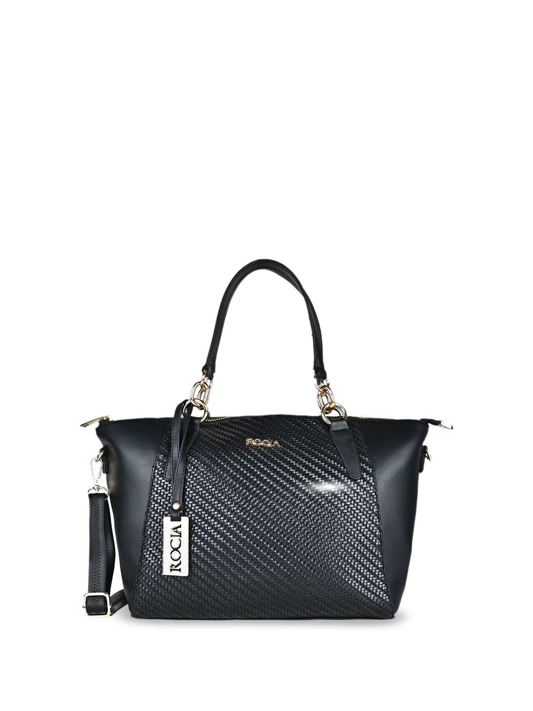 rocia textured structured handheld bag