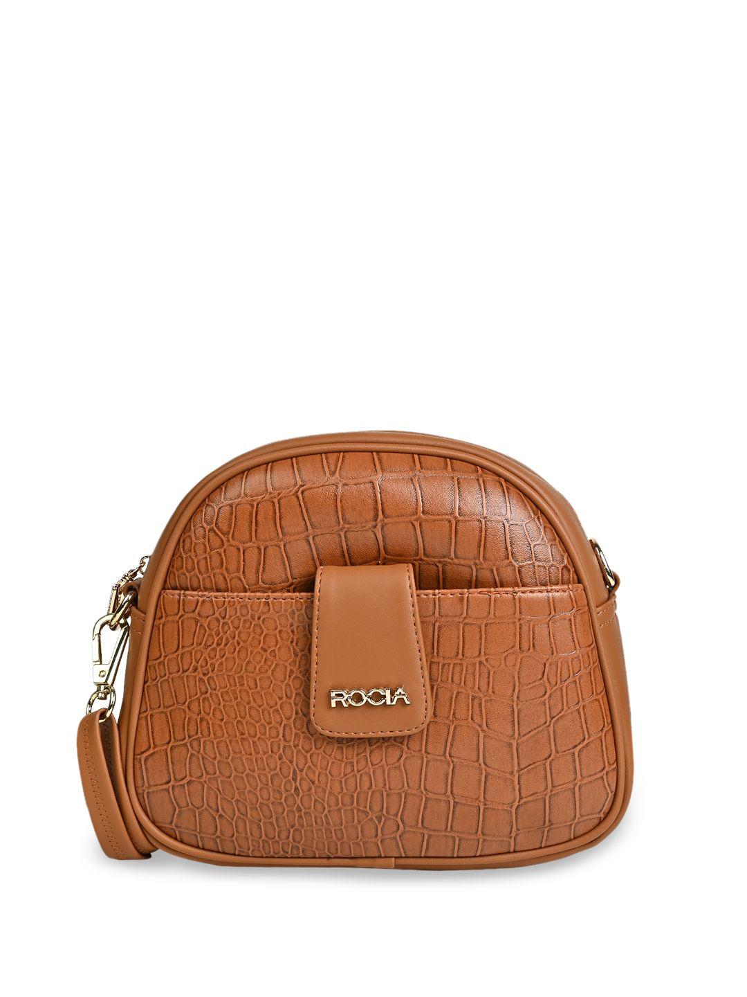 rocia textured structured sling bag