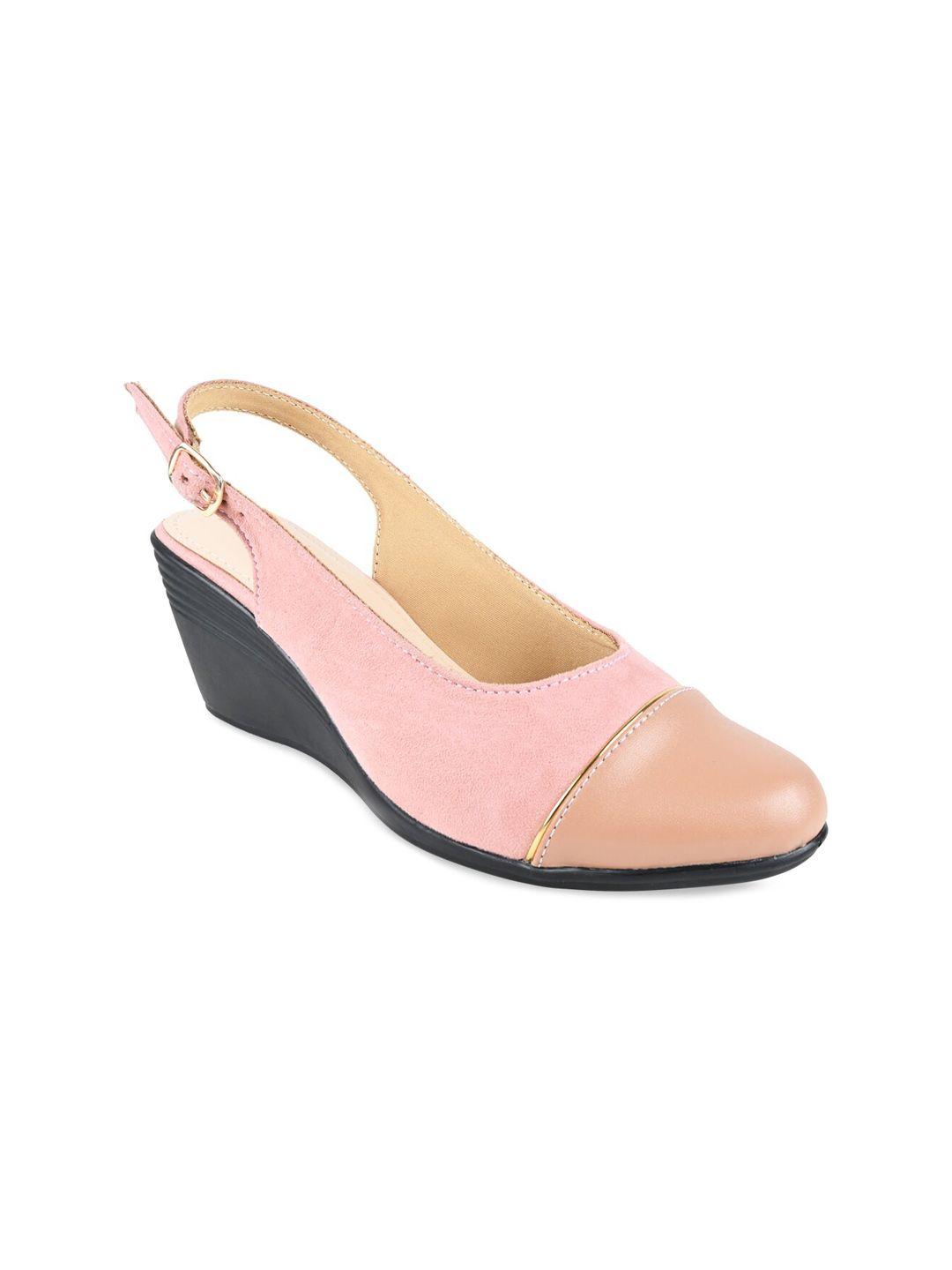 rocia women colourblocked wedge mules