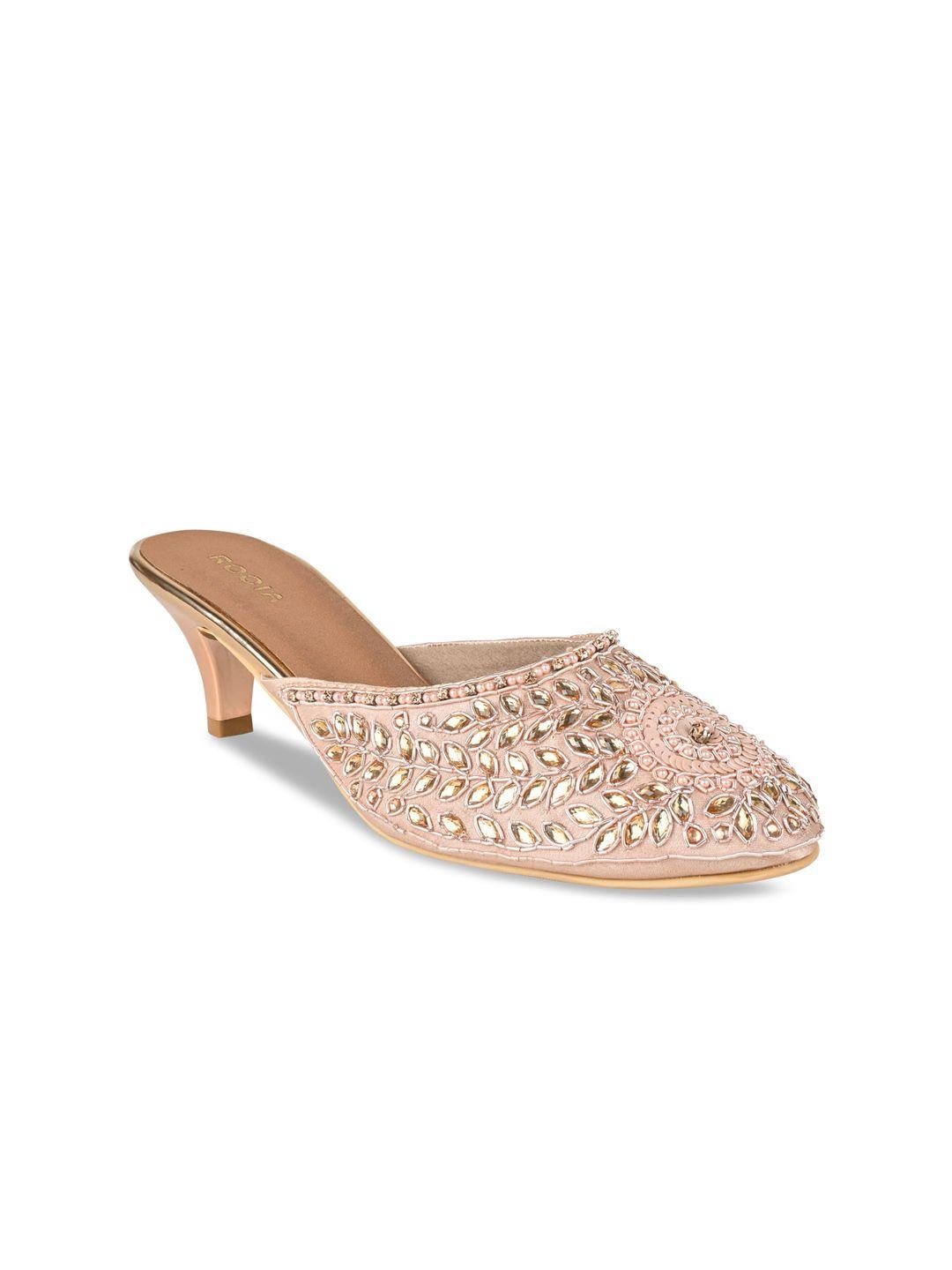 rocia women embellished round toe mules