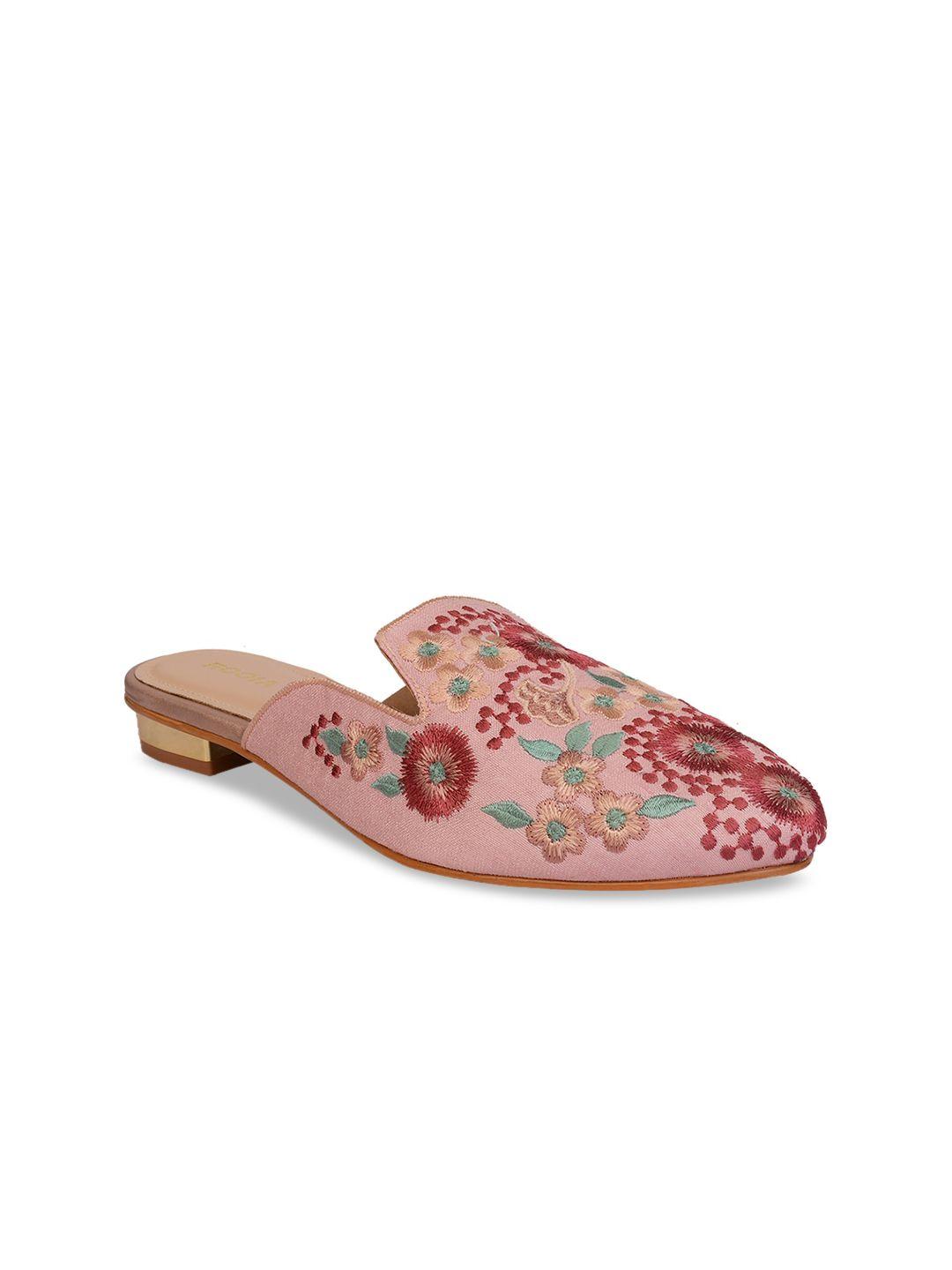 rocia women pink embellished mules