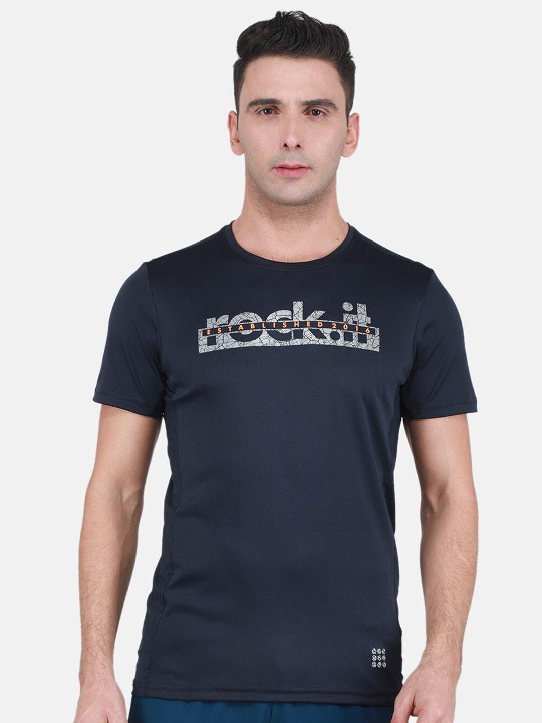 rock.it typography printed casual t-shirt