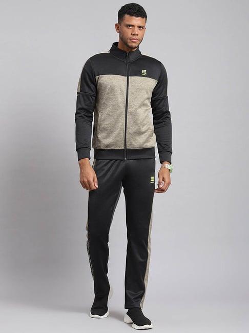 rock.it black smart fit colour block tracksuit