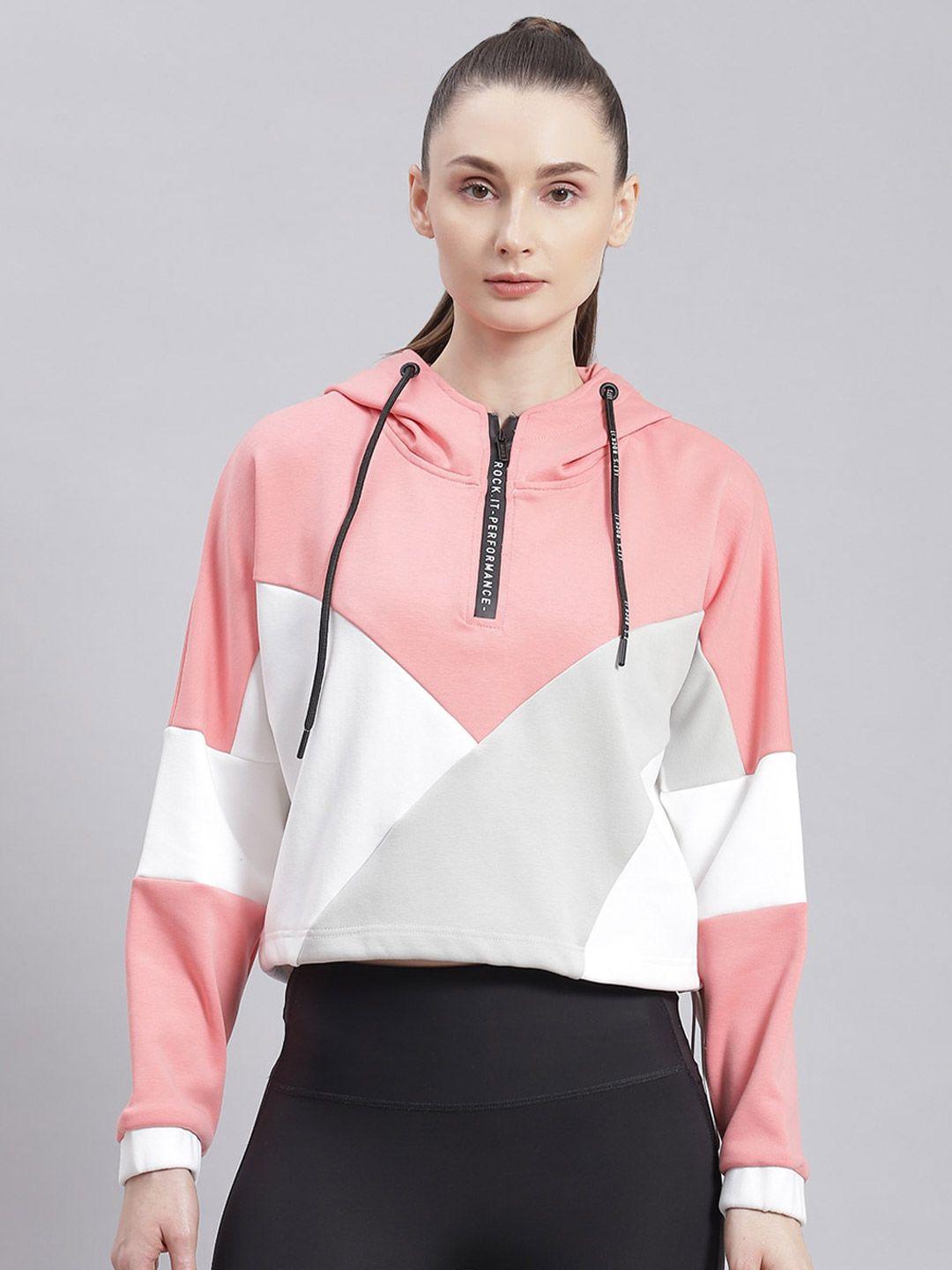 rock.it colourblocked hooded sweatshirt