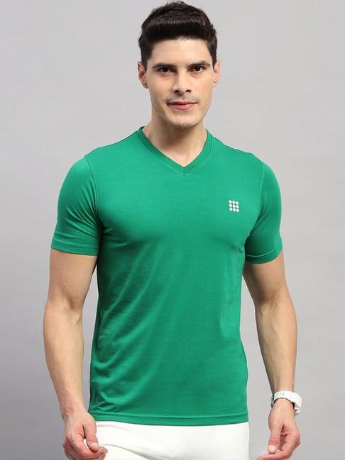 rock.it green cotton regular fit t-shirt