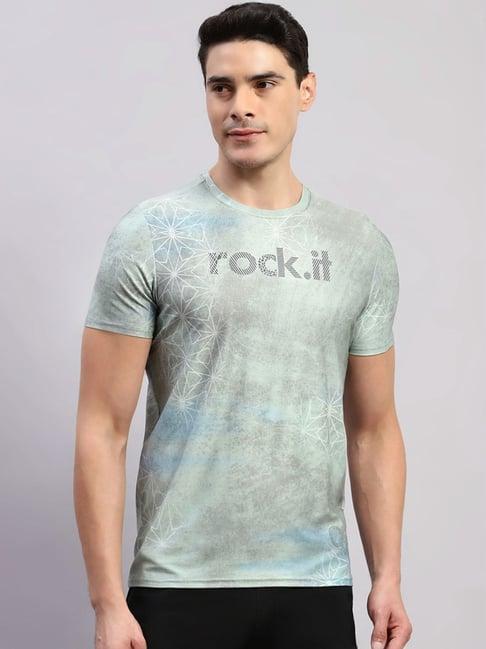 rock.it green smart fit printed t-shirt