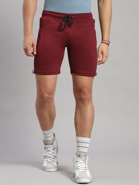 rock.it maroon smart fit shorts