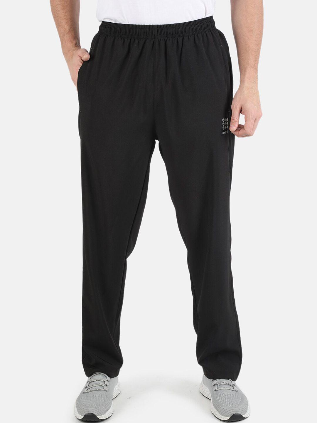 rock.it men black solid track pants