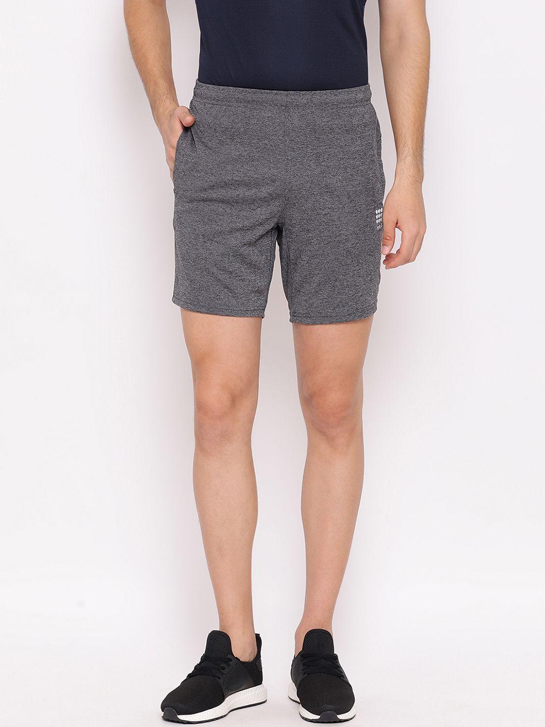 rock.it men grey solid regular fit sports shorts