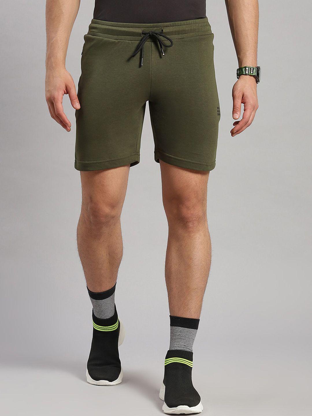 rock.it men mid rise slim fit cotton sports shorts