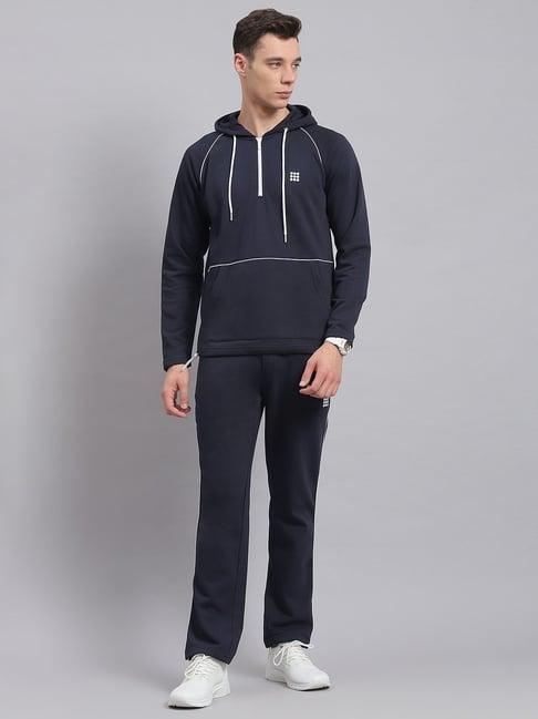 rock.it navy blue regular fit striped tracksuit