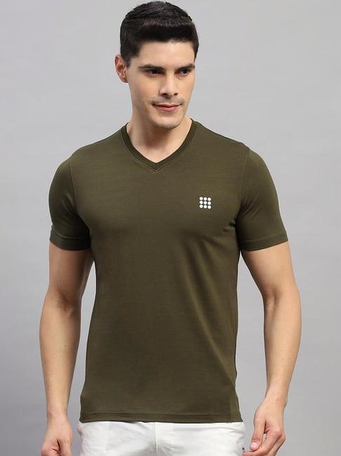 rock.it olive cotton regular fit t-shirt