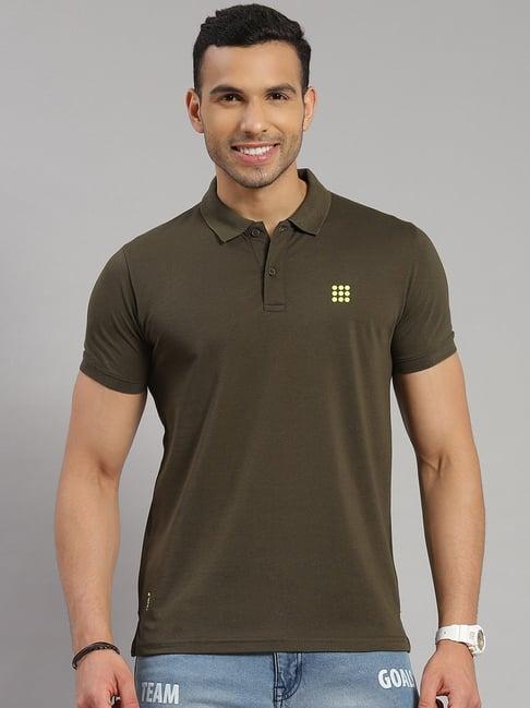 rock.it olive smart fit polo t-shirt