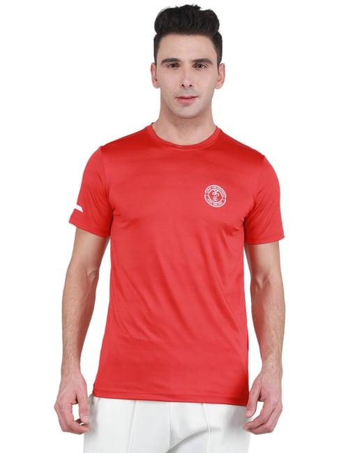 rock.it red regular fit printed sports t-shirt