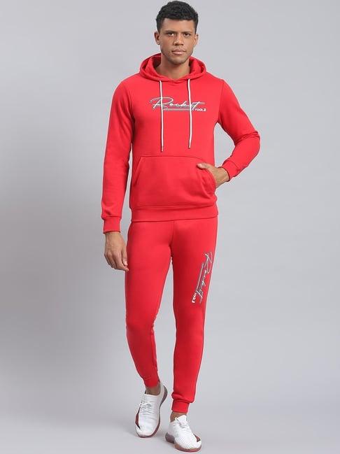 rock.it red regular fit printed tracksuit