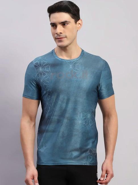 rock.it teal smart fit printed t-shirt