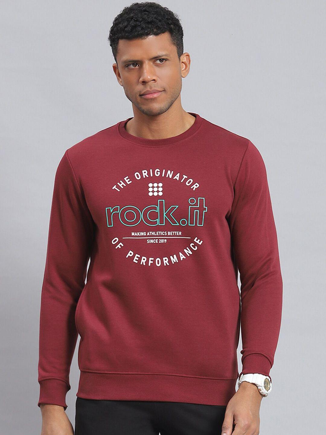 rock.it typography printed sweatshirt