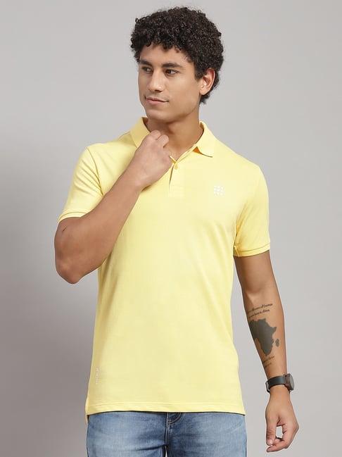 rock.it yellow smart fit polo t-shirt