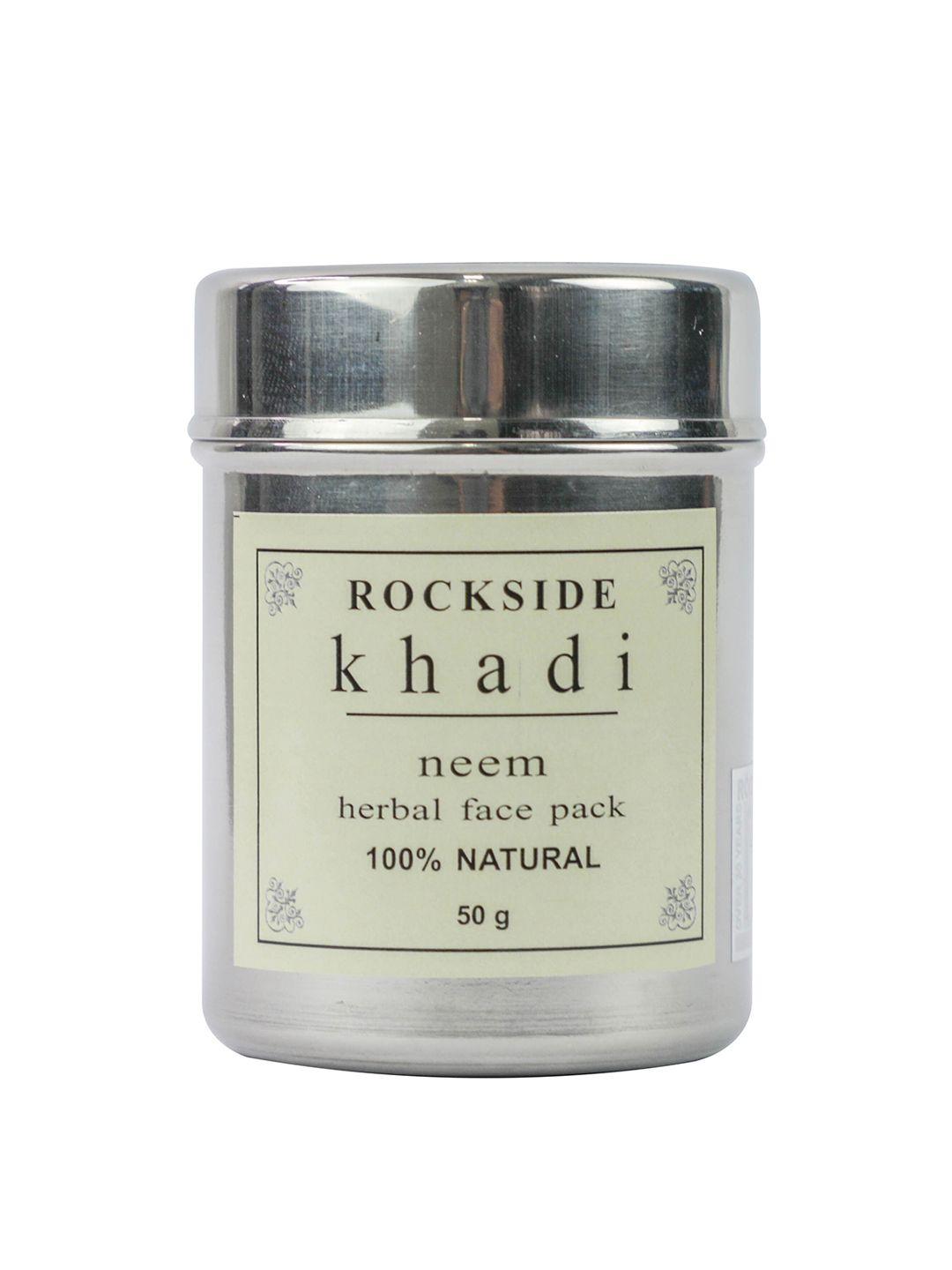 rockside khadi set of 3 neem face pack 50 gm