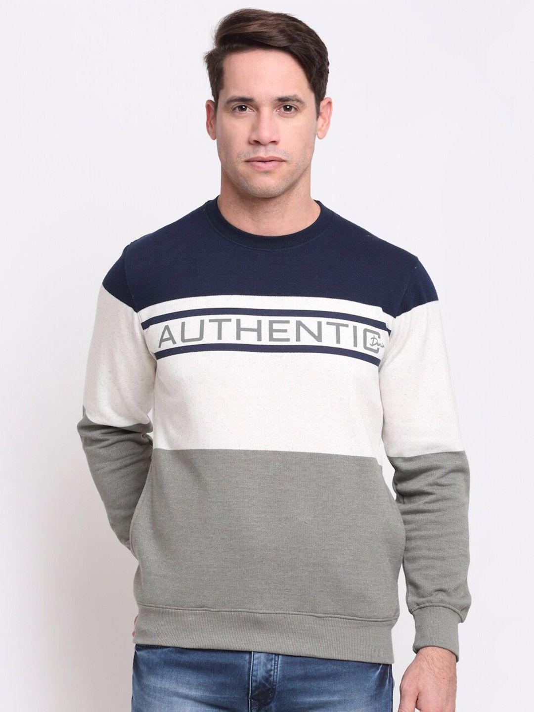 rodamo men multicoloured colourblocked sweatshirt