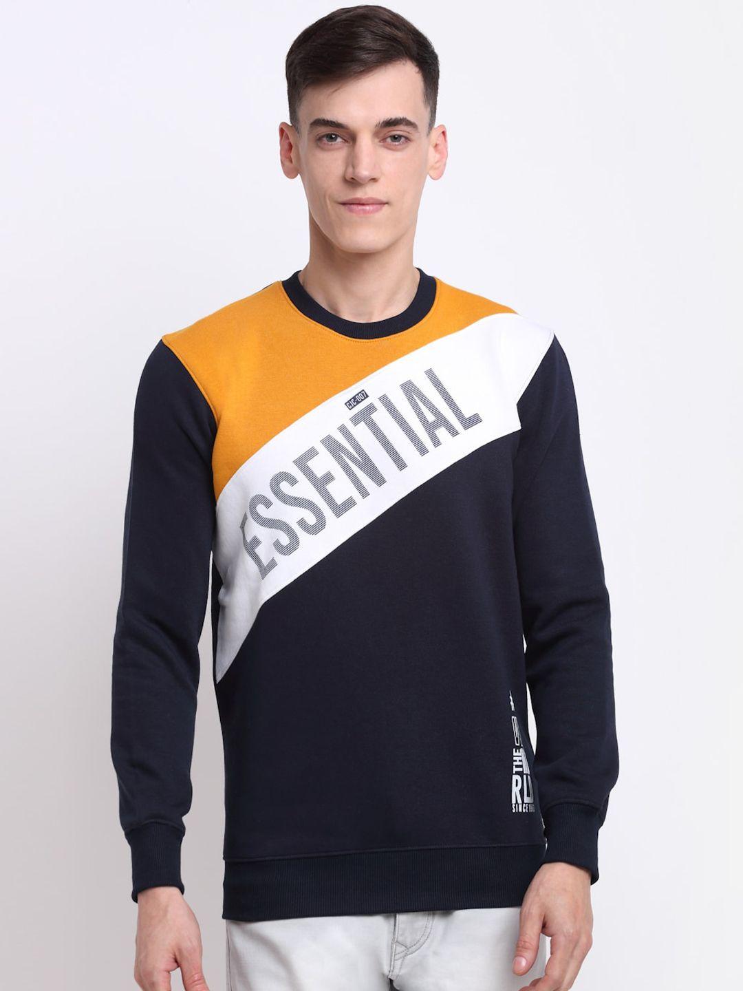 rodamo men multicoloured printed sweatshirt