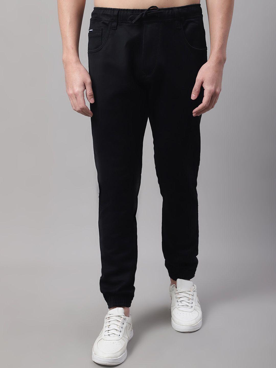 rodamo men stretchable slim fit cotton jogger