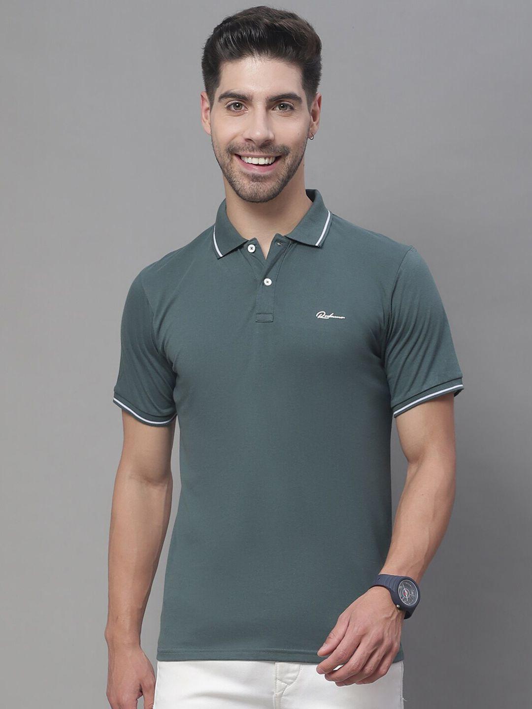 rodamo polo collar slim fit cotton t-shirt