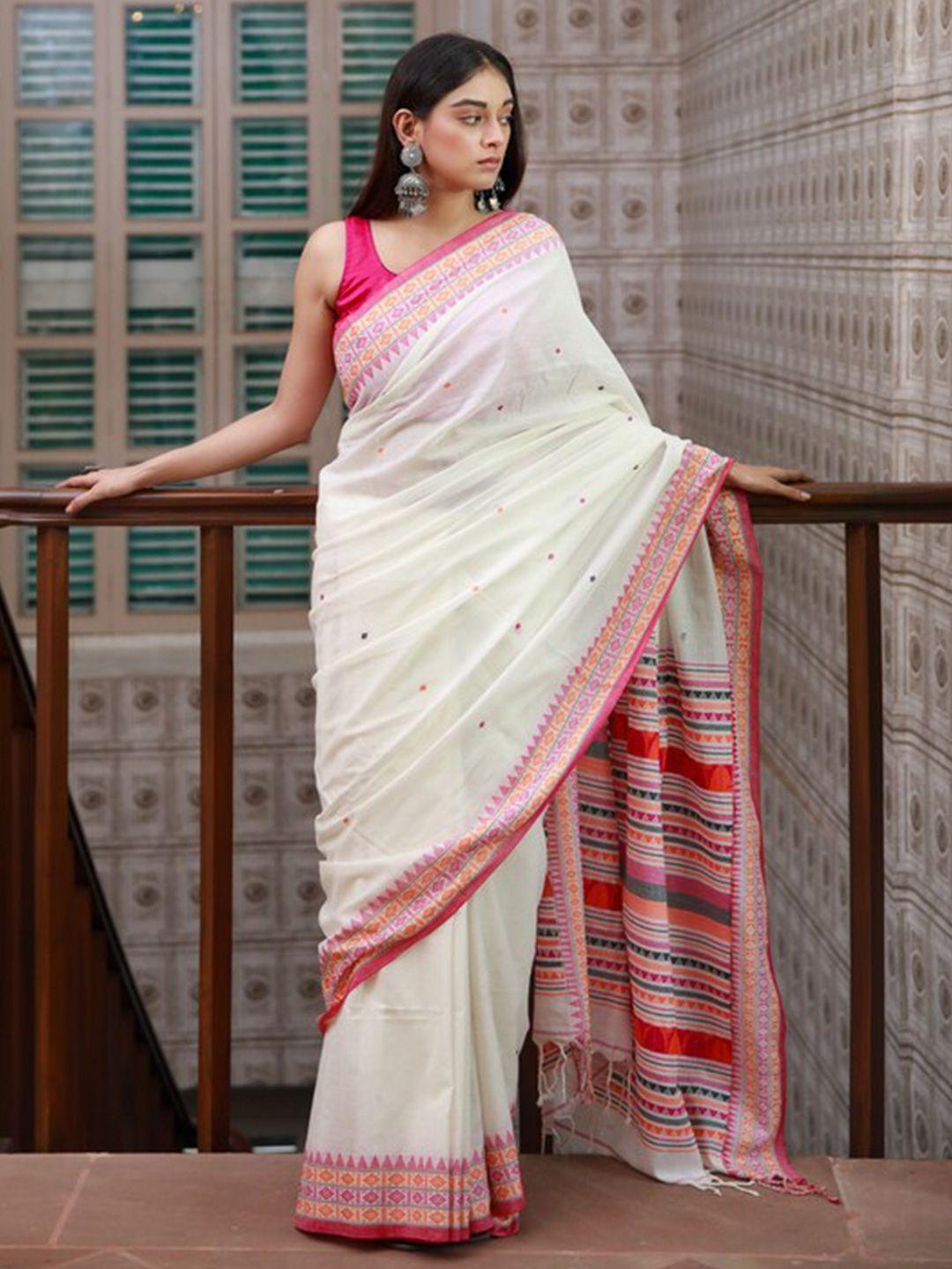 roddur pure cotton saree