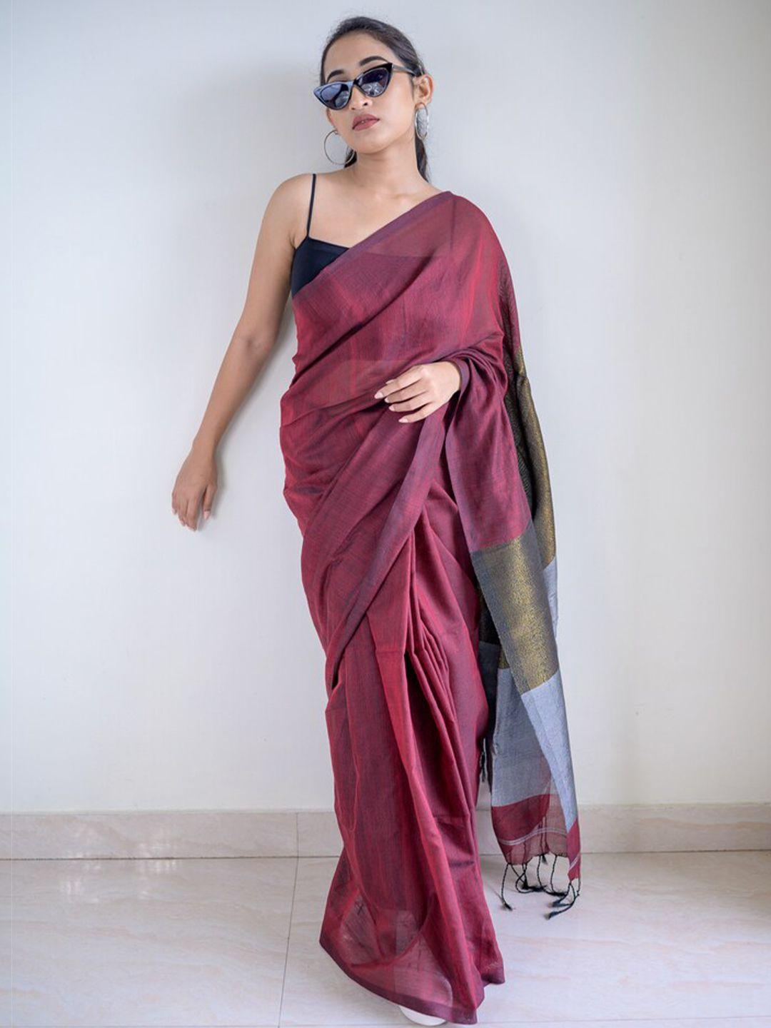 roddur zari pure cotton saree