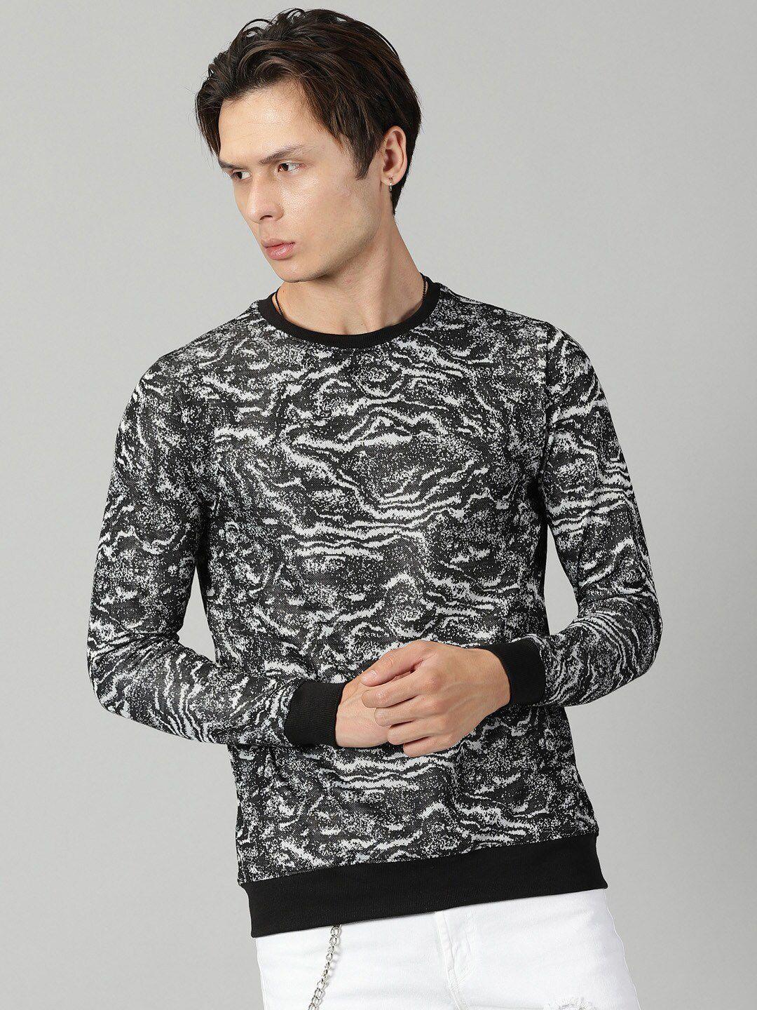 rodzen abstract printed pure cotton t-shirt