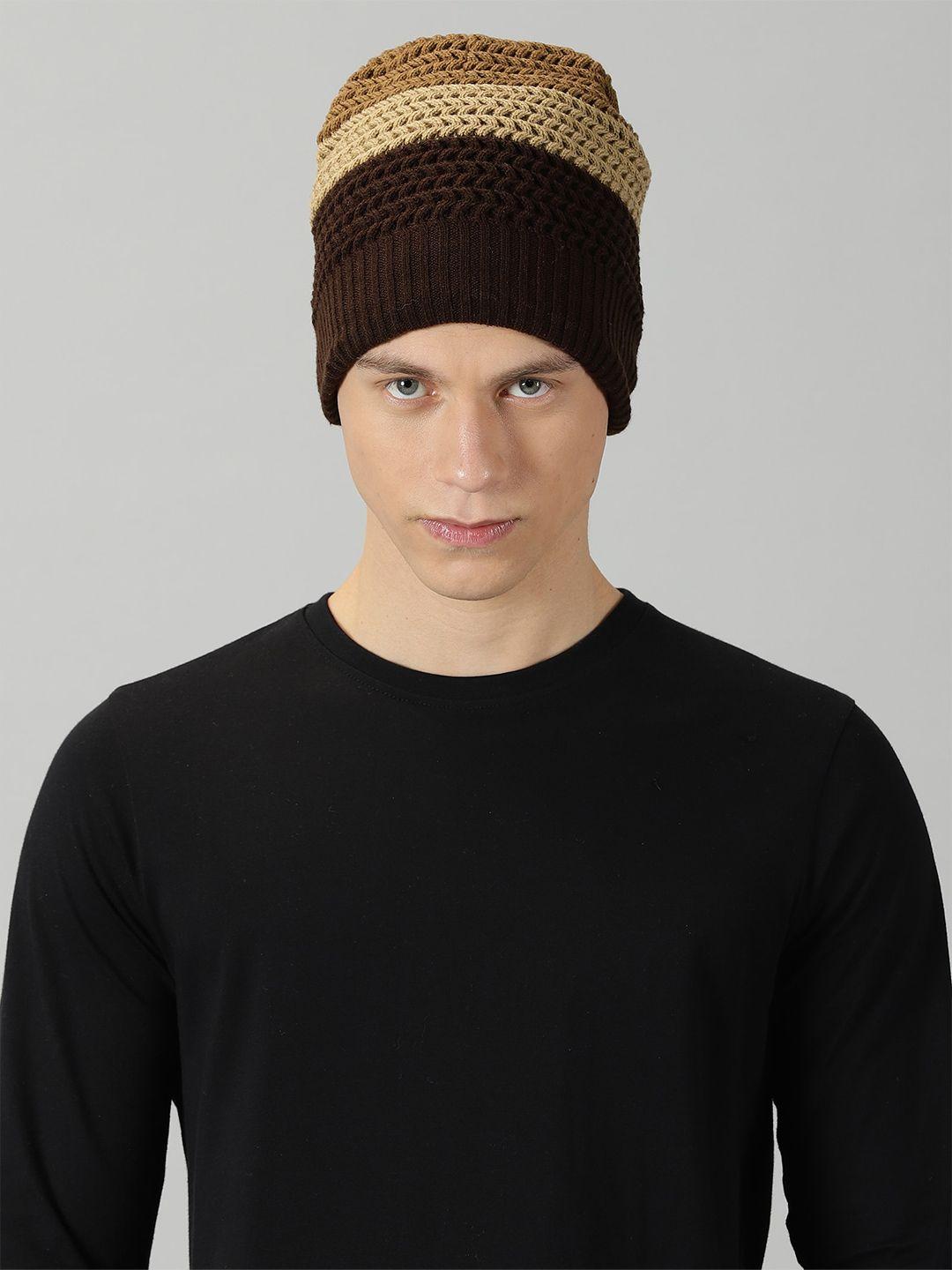 rodzen colourblocked woollen beanie