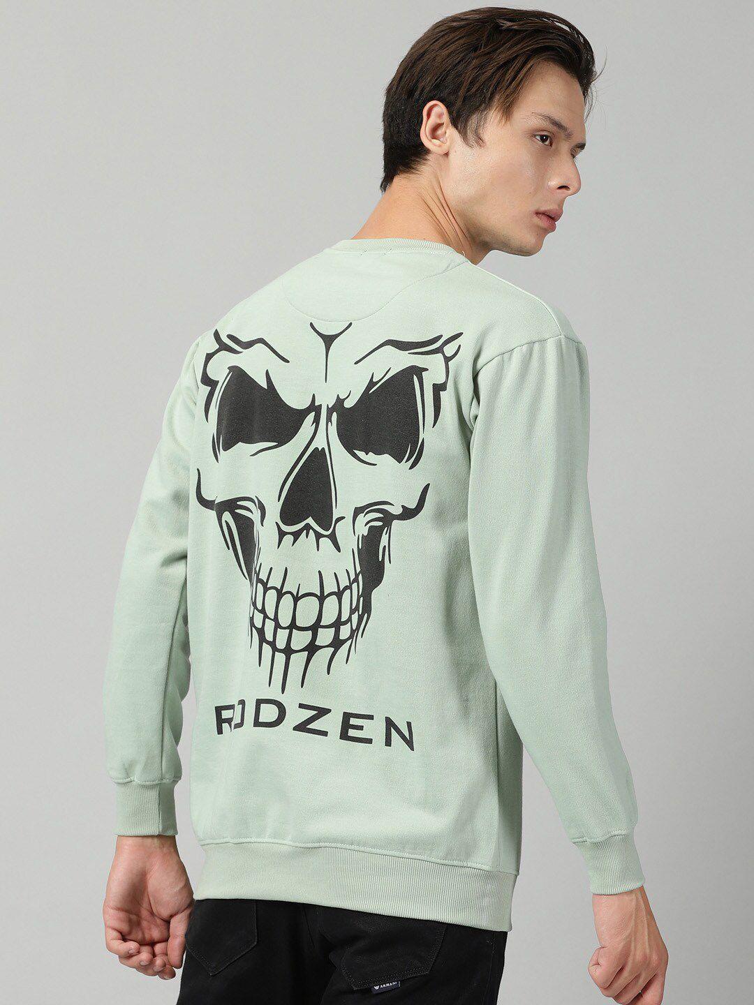 rodzen graphic printed fleece pullover