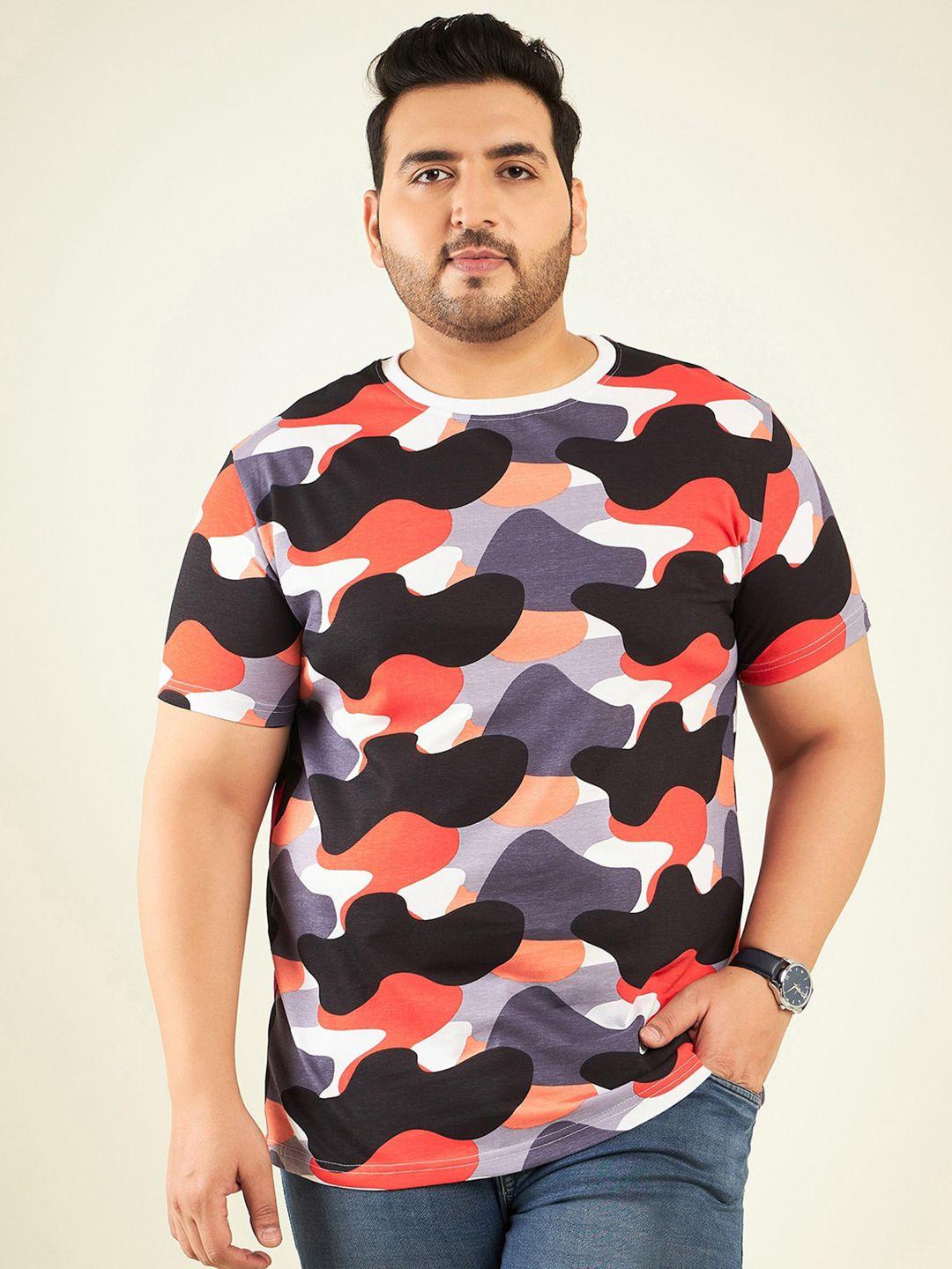 rodzen men multicoloured printed pockets t-shirt