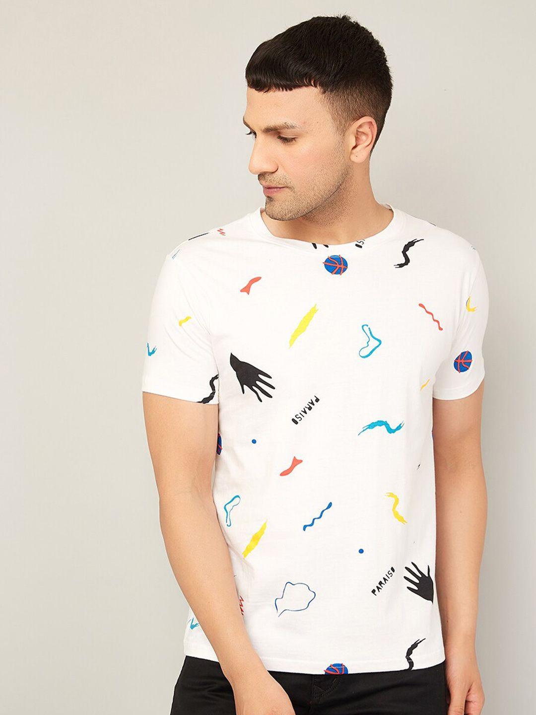 rodzen men printed pure cotton t-shirt