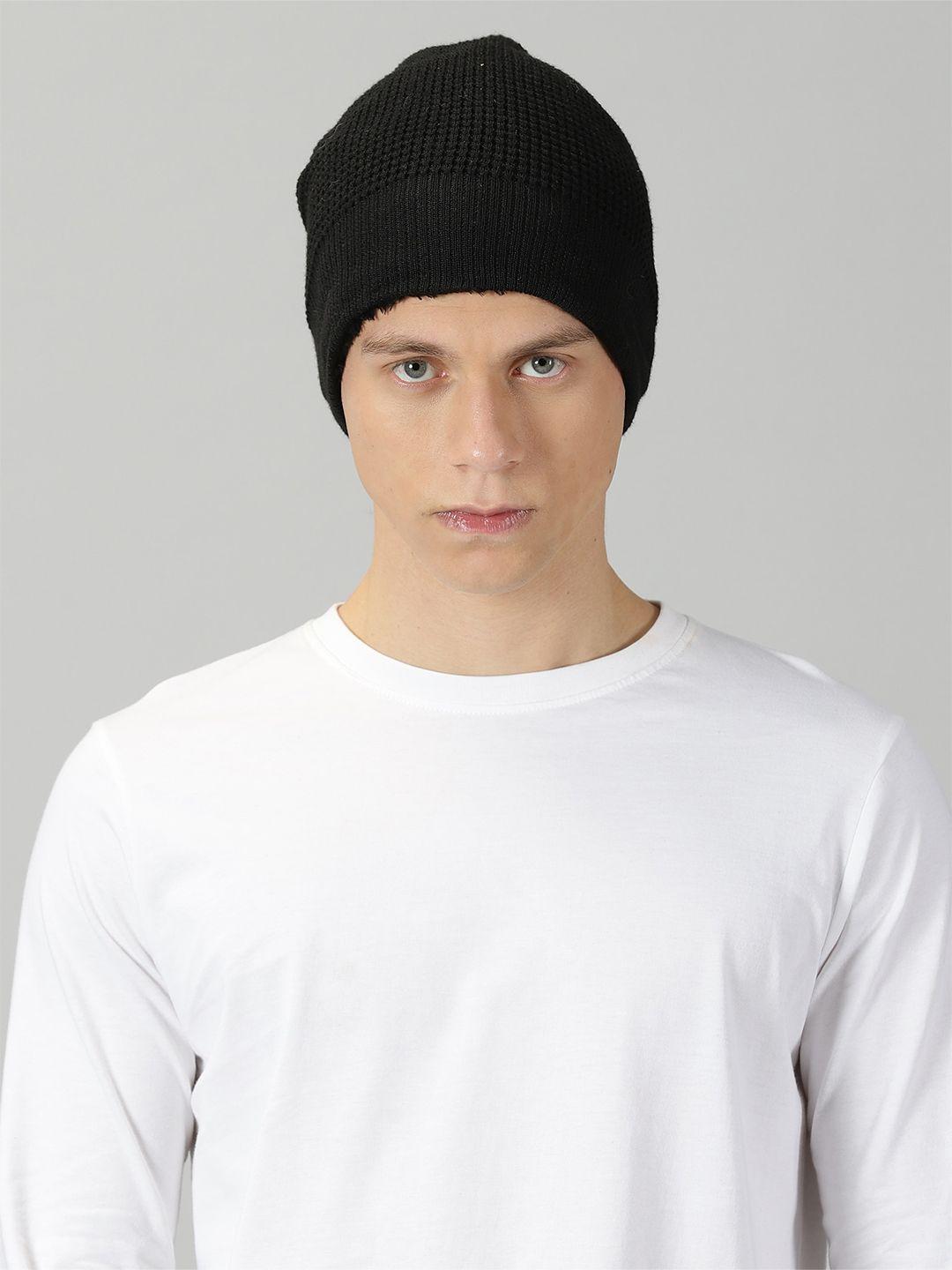 rodzen men self design woollen beanie