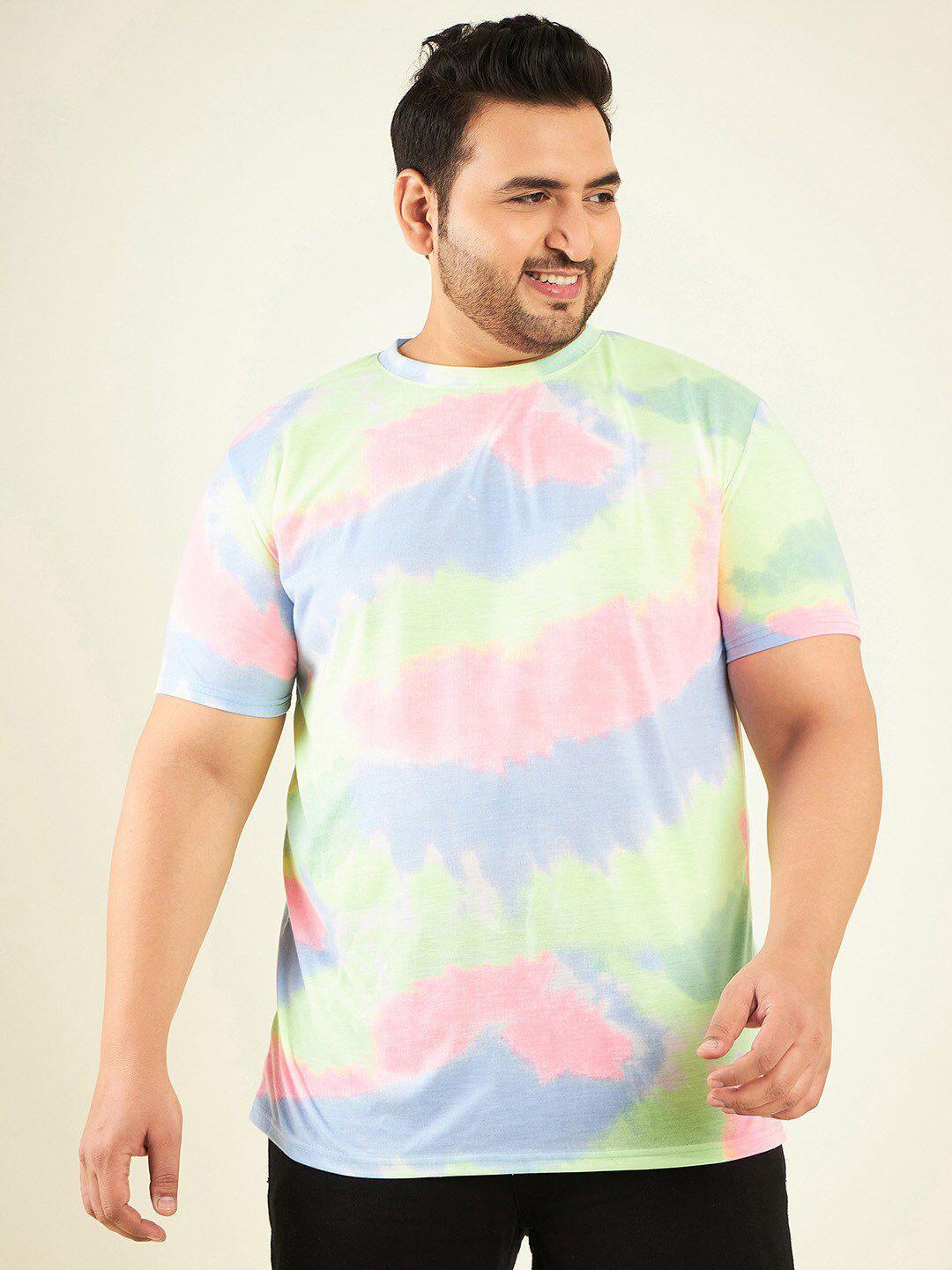 rodzen plus size tie & dye cotton t-shirt