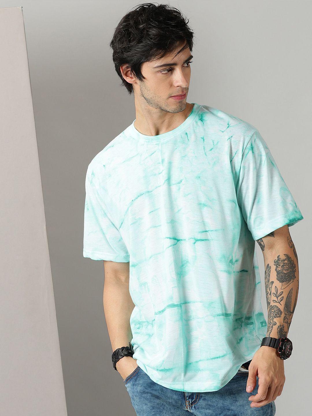 rodzen tie & dye dyed pure cotton loose t-shirt