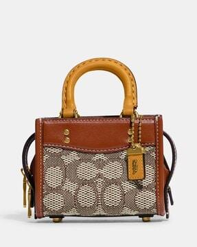 rogue 12 signature textile jacquard mini bag