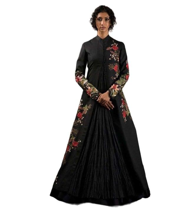 rohit bal matka silk long jacket