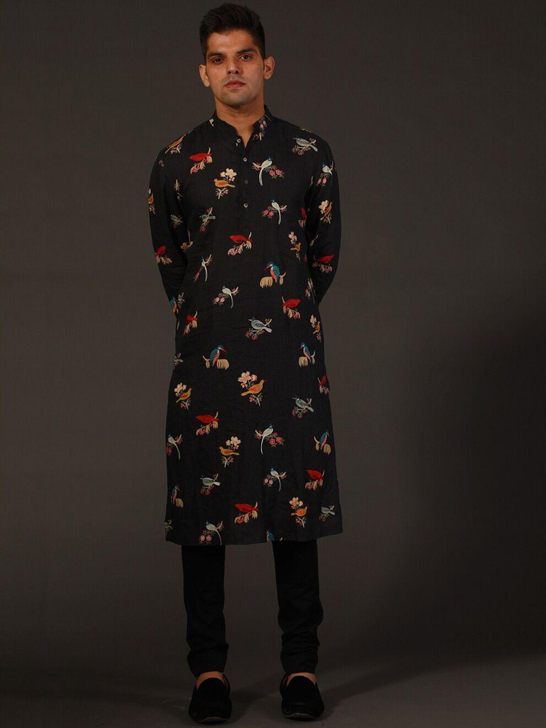 rohit bal printed kurta & churidar