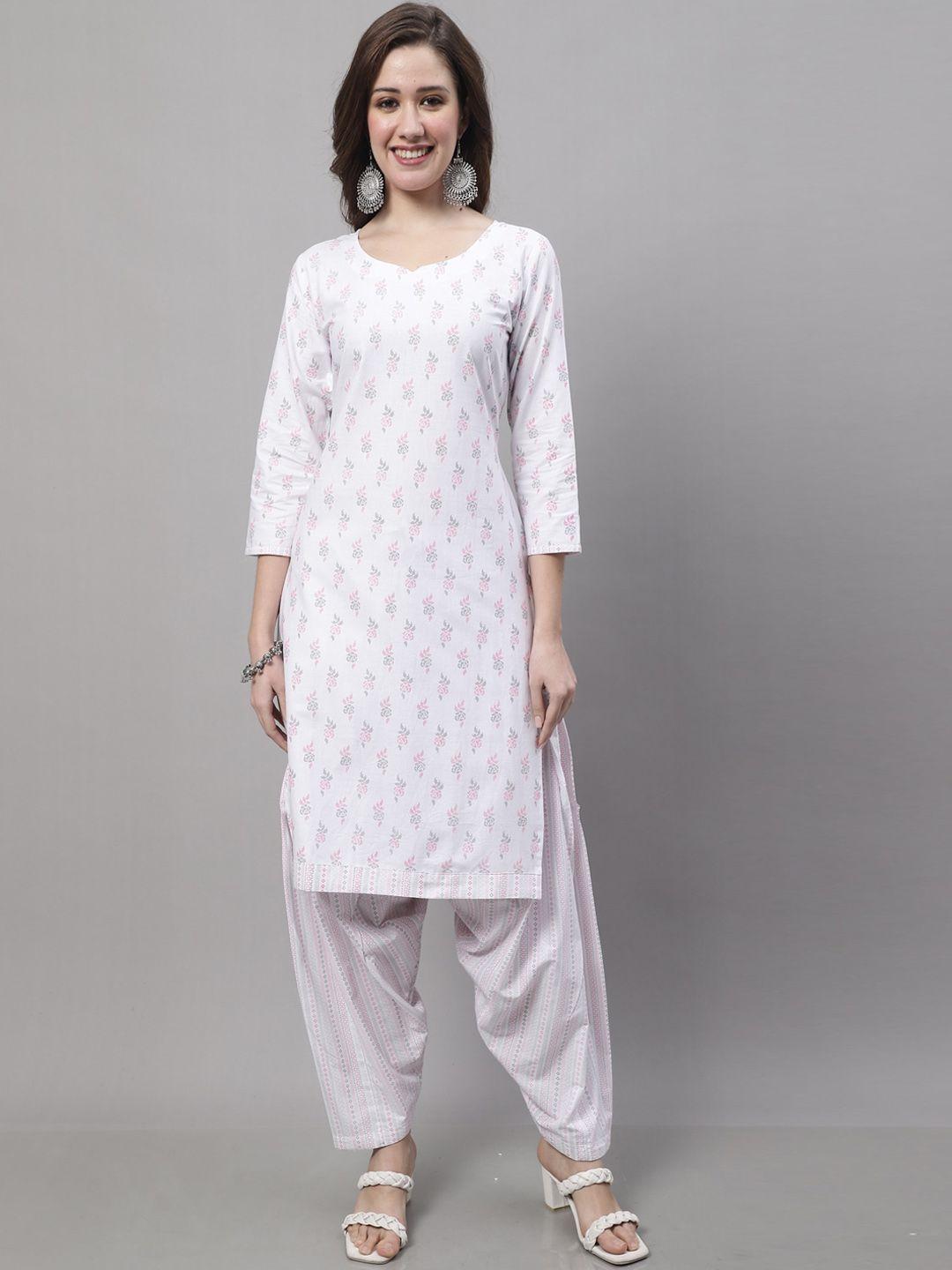 roly poly floral printed kurta with salwar & dupatta