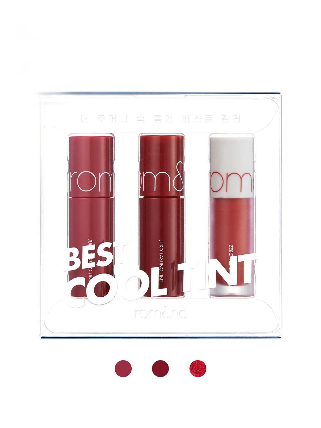 rom&nd best cooltone set of 3 tint 2g each - fizz - figfig - cherry bomb