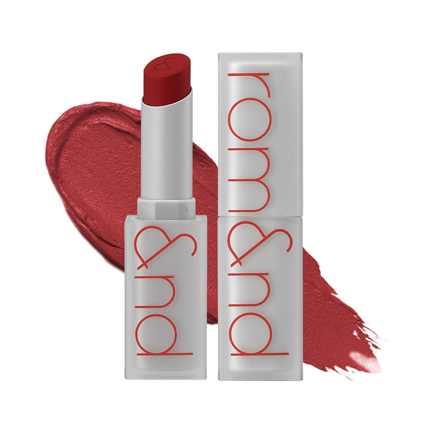 rom&nd zero matte lipstick - 18 tanning red (3g)