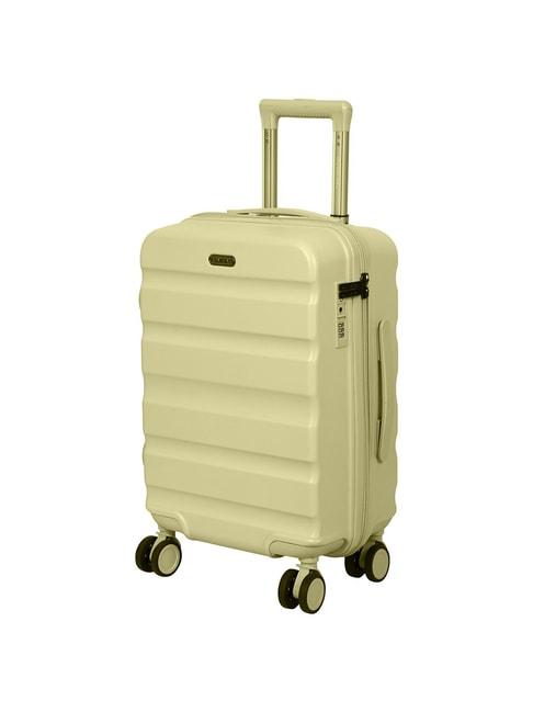 romeing venice yellow polycarbonate hard cabin trolley - 55 cm