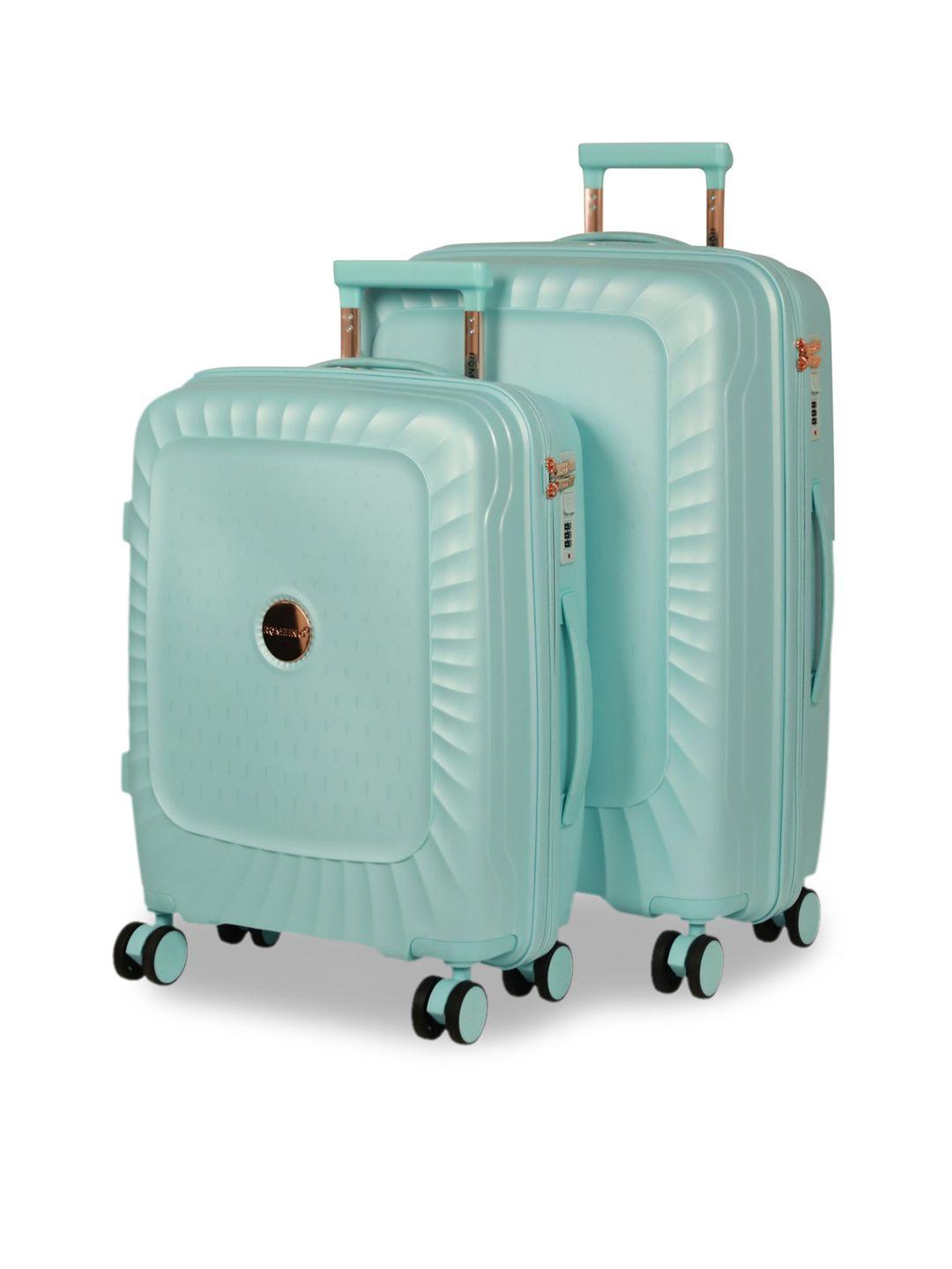 romeing sicily set of 2 textured hard-sided trolley bags