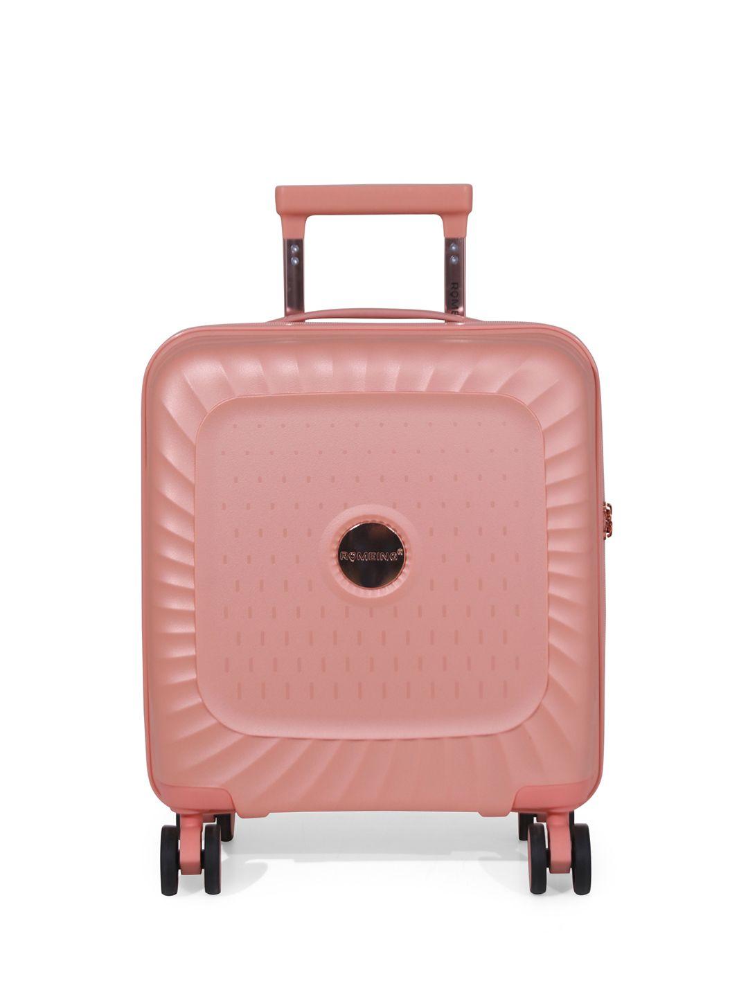 romeing sicily textured cabin hard-sided trolley bag