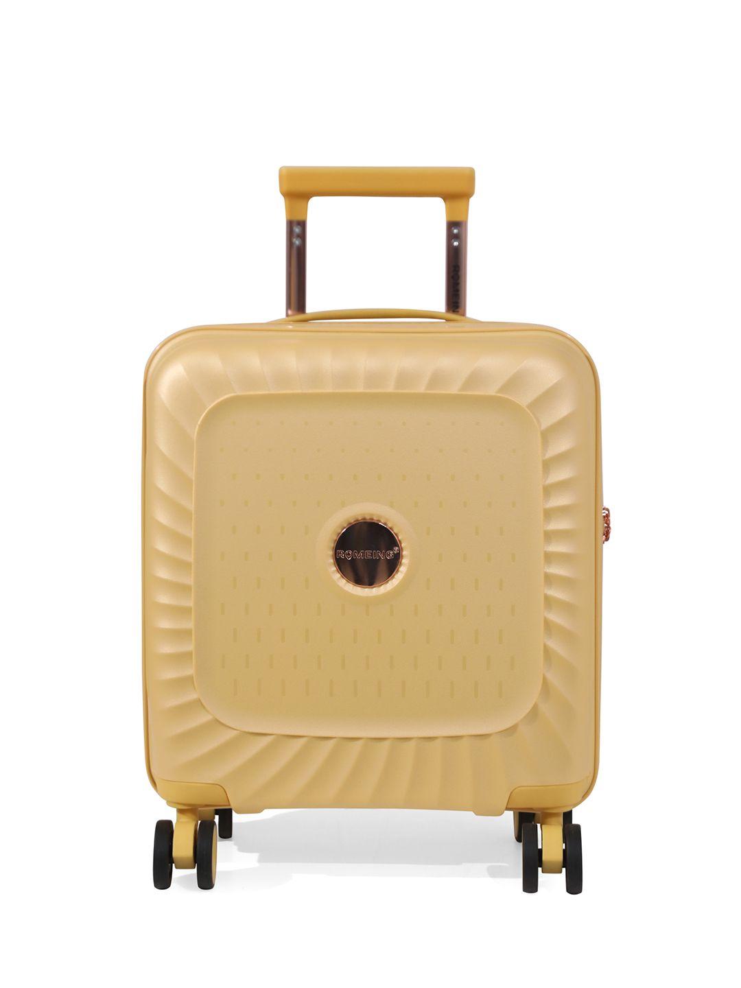 romeing sicily textured cabin small hard-sided trolley bag